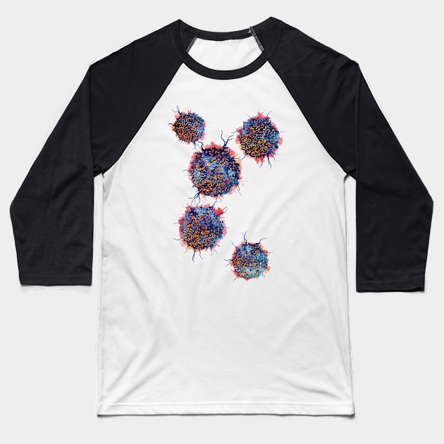 T cells Baseball T-Shirt by erzebeth